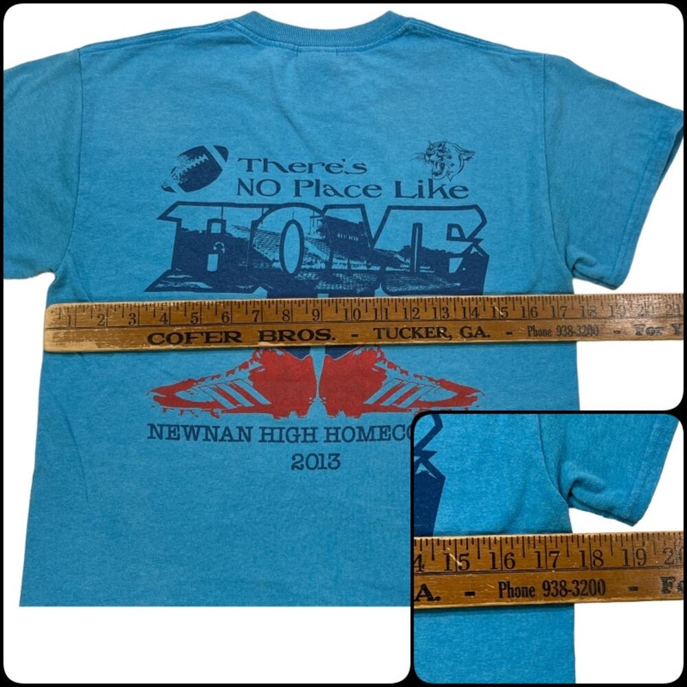 Newnan High School Homecoming 2013 Graphic Tee Blue Crew Neck Women’s Small - Picture 9 of 12